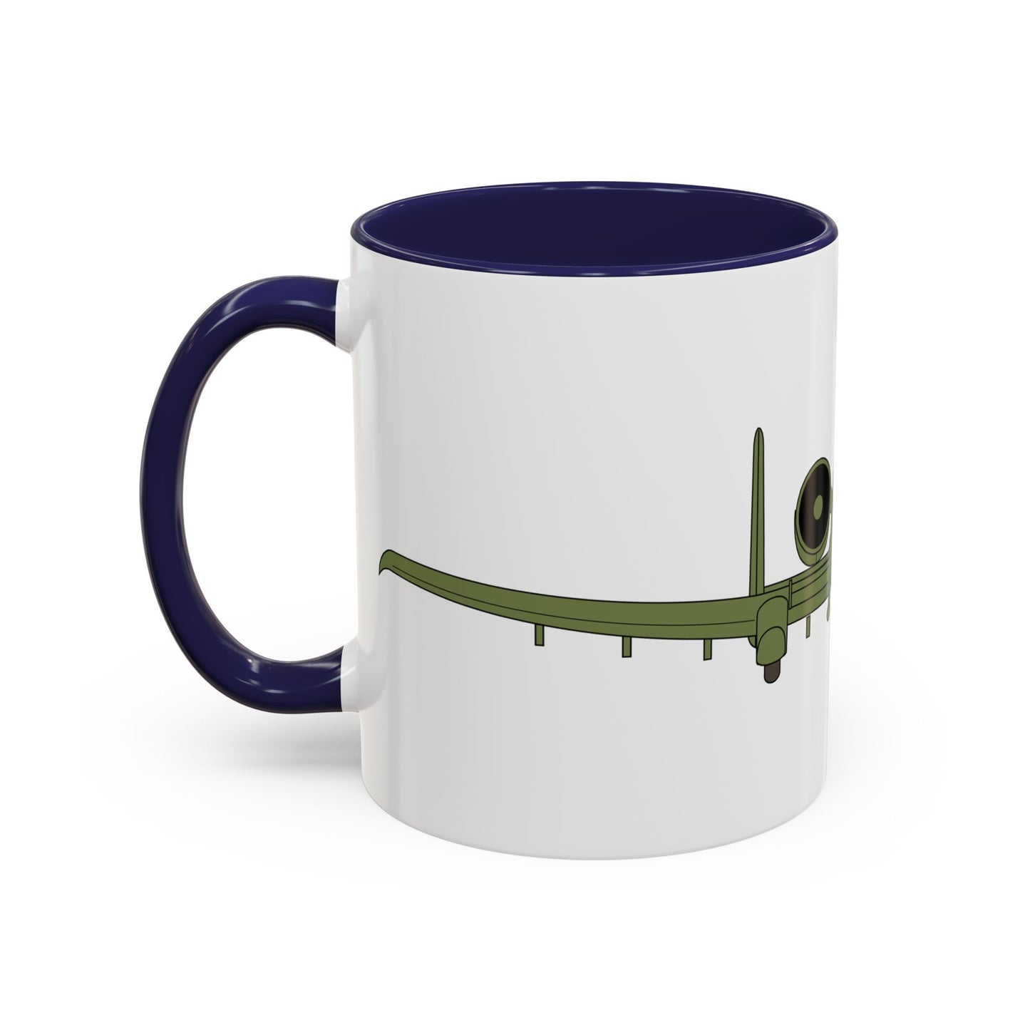 Accent Coffee Mug (11oz & 15oz) - Aircraft - USAF - A-10 Thunderbolt II - Front X 300