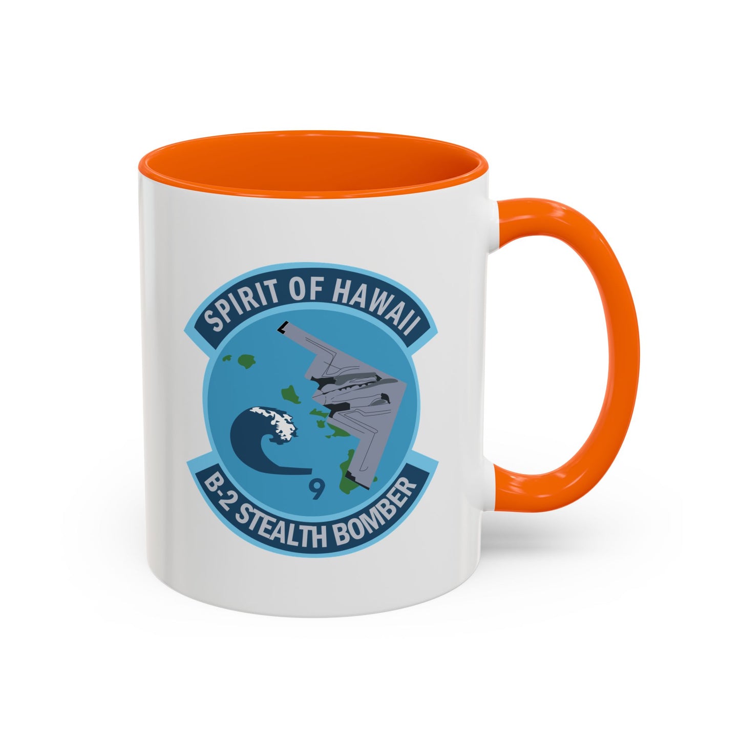 Accent Coffee Mug (11oz & 15oz) - USAF - B2 - Spirit of Hawaii - Stealth Bomber wo txt X 300