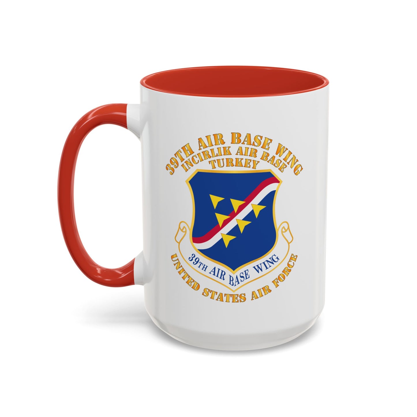 Accent Coffee Mug (11oz & 15oz) - USAF - 39th Airbase Wing - 3rd AF - Incirlik Air Base - Turkey