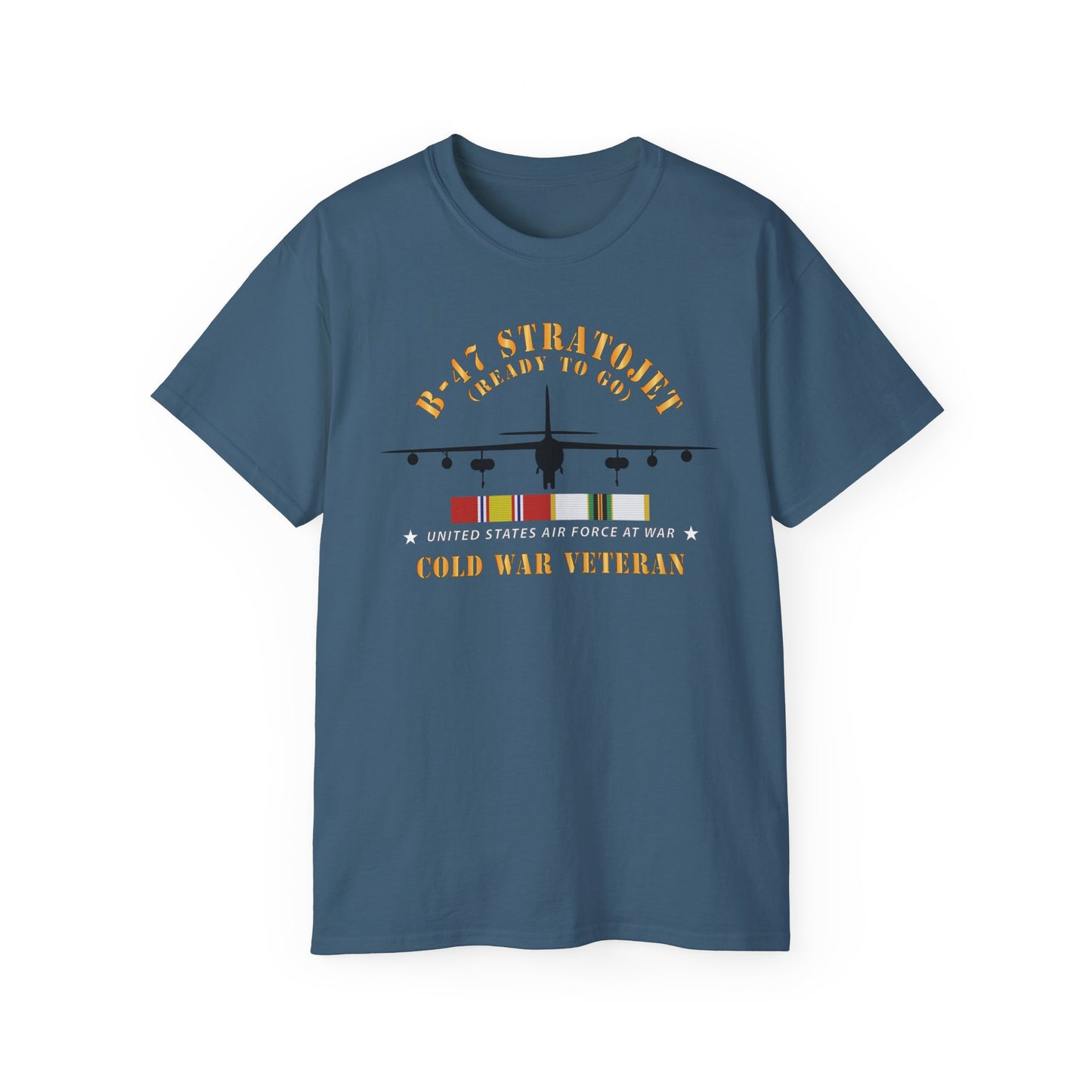 Unisex Ultra Cotton Tee - USAF - B-47 Stratojet - Ready to Go - Silhouette - Cold War Veteran X 300