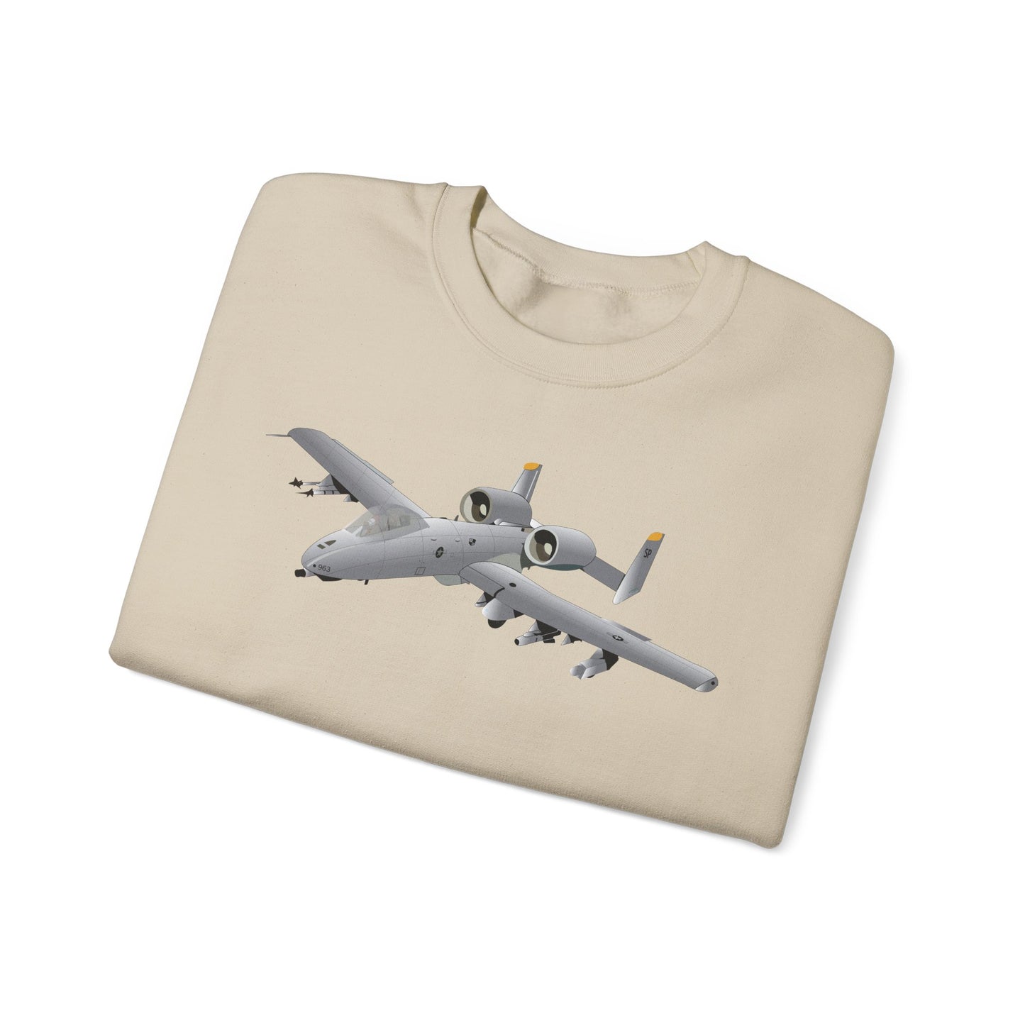 Crewneck Sweatshirt - Aircraft - A10 - Front - Top - Oblique X 300