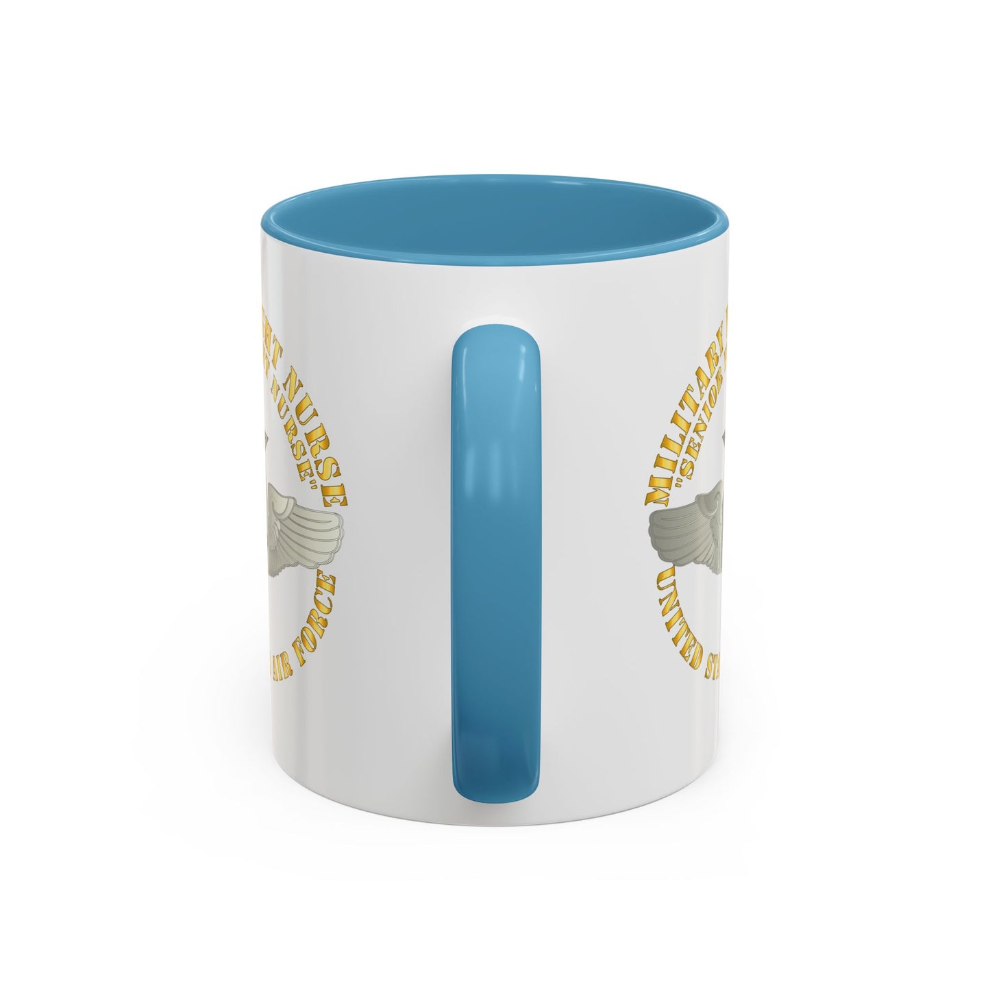 Accent Coffee Mug (11oz & 15oz) - USAF - Military Flight Nurse - Flight Nurse - Senior