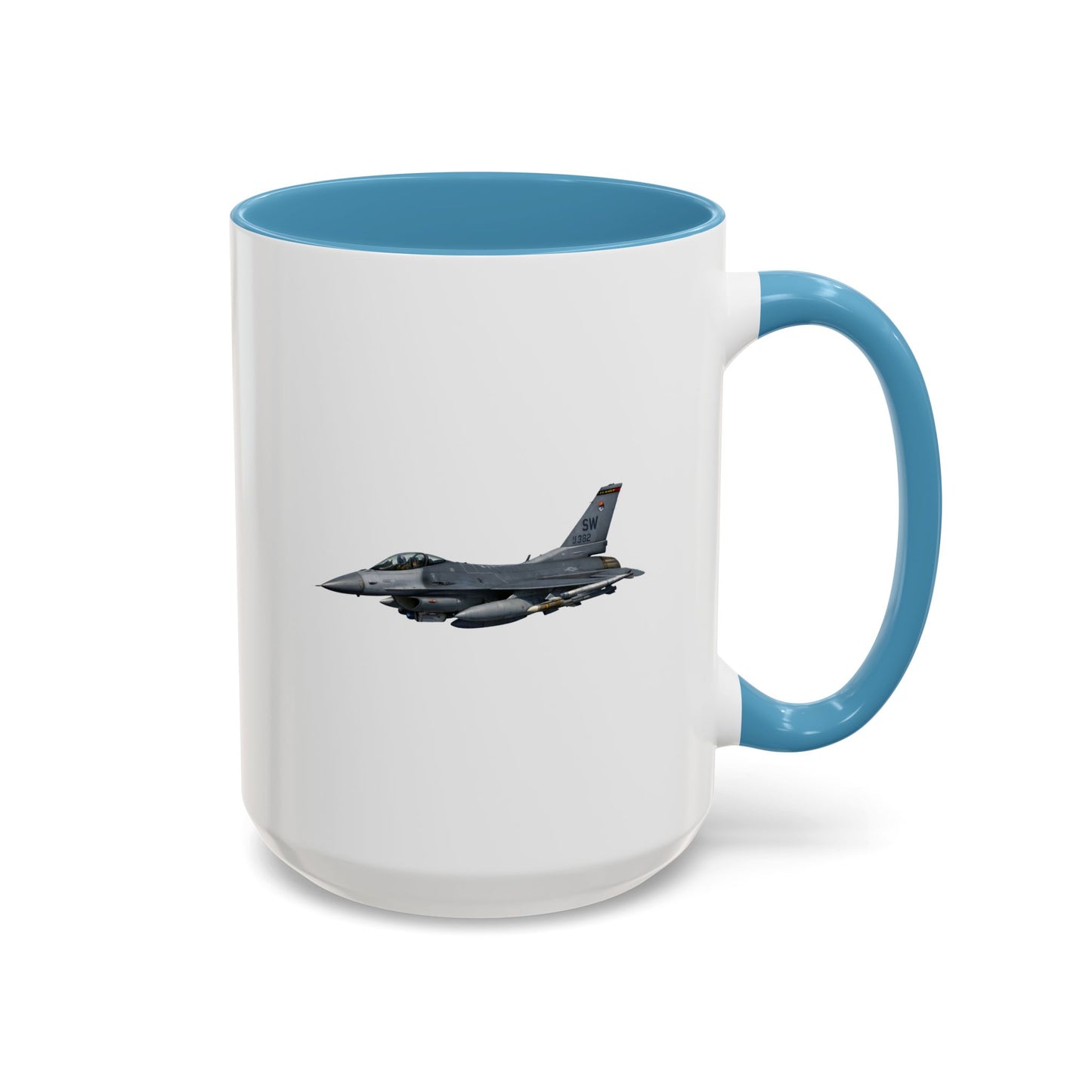 Accent Coffee Mug (11oz & 15oz) - USAF - F-16 Fighting Falcon wo txt X 300