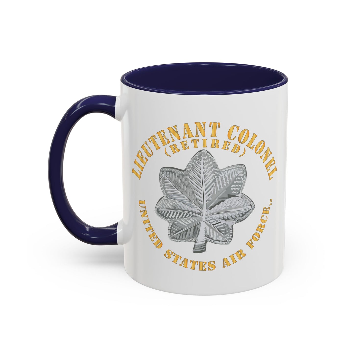 Accent Coffee Mug (11oz & 15oz) - USAF - Lieutenant Colonel - LTC - Retired - TM X 300