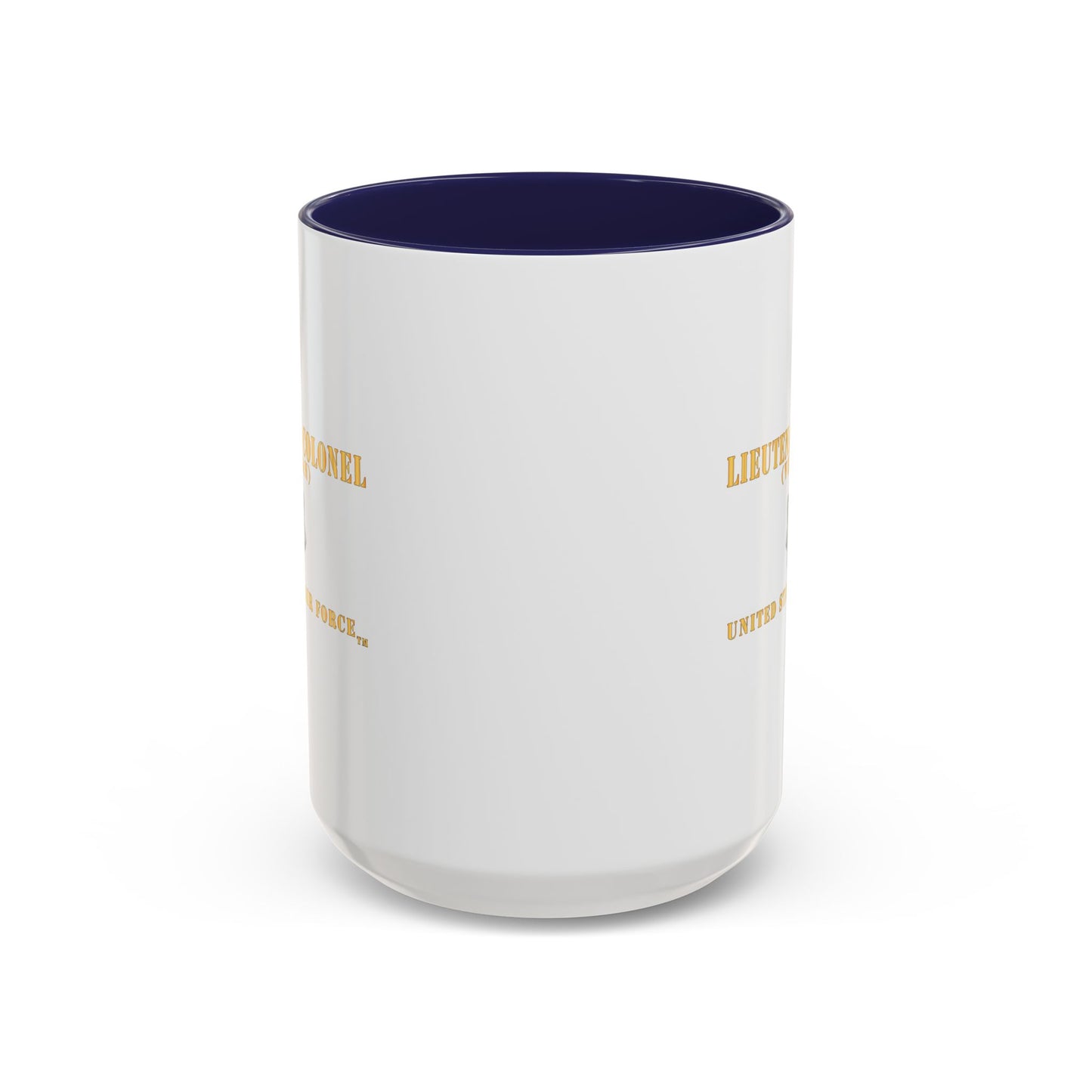 Accent Coffee Mug (11oz & 15oz) - USAF - Lieutenant Colonel - LTC - Veteran - Flat - TM X 300