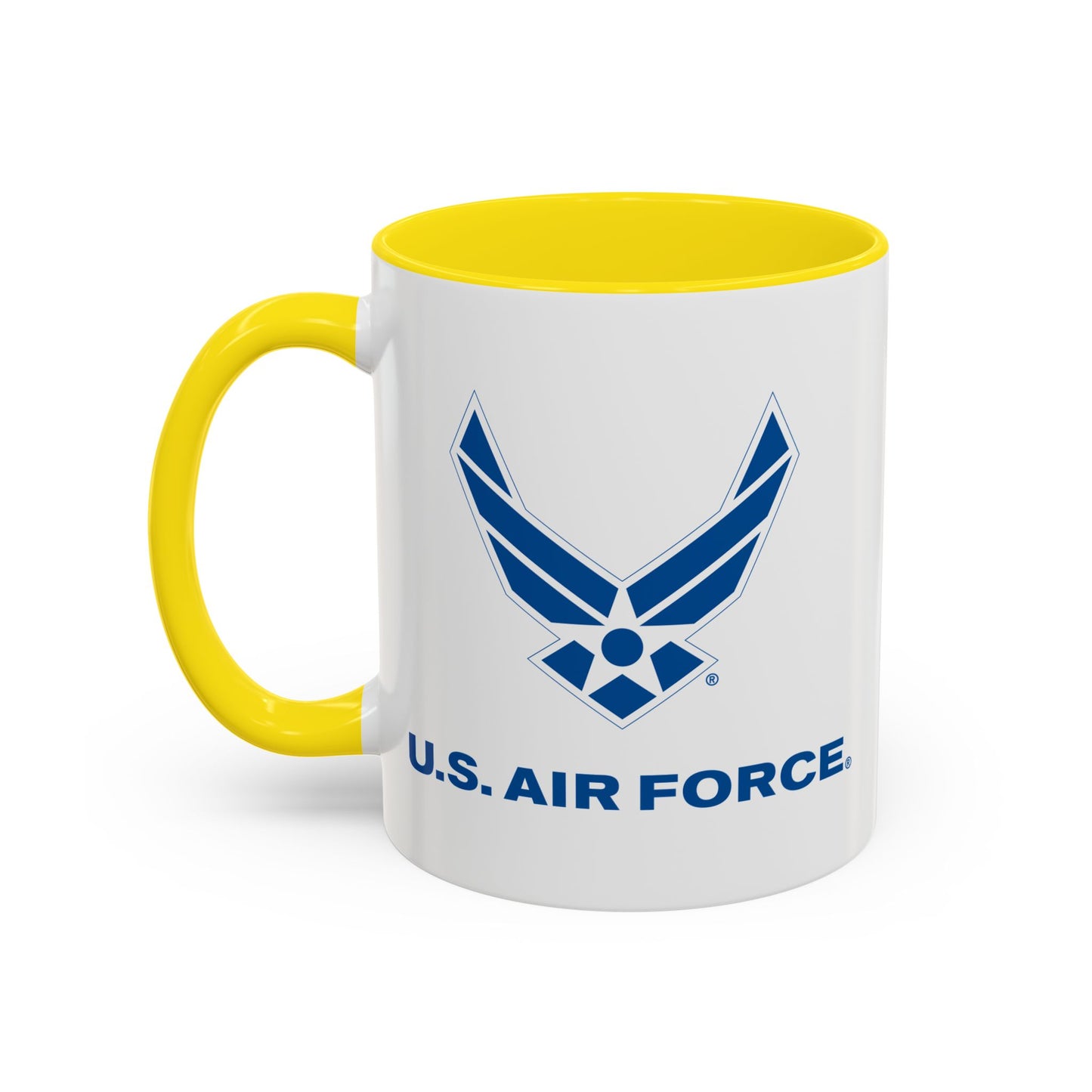 Accent Coffee Mug (11oz & 15oz) - USAF Logo, TM Txt - U S Air Force X 300