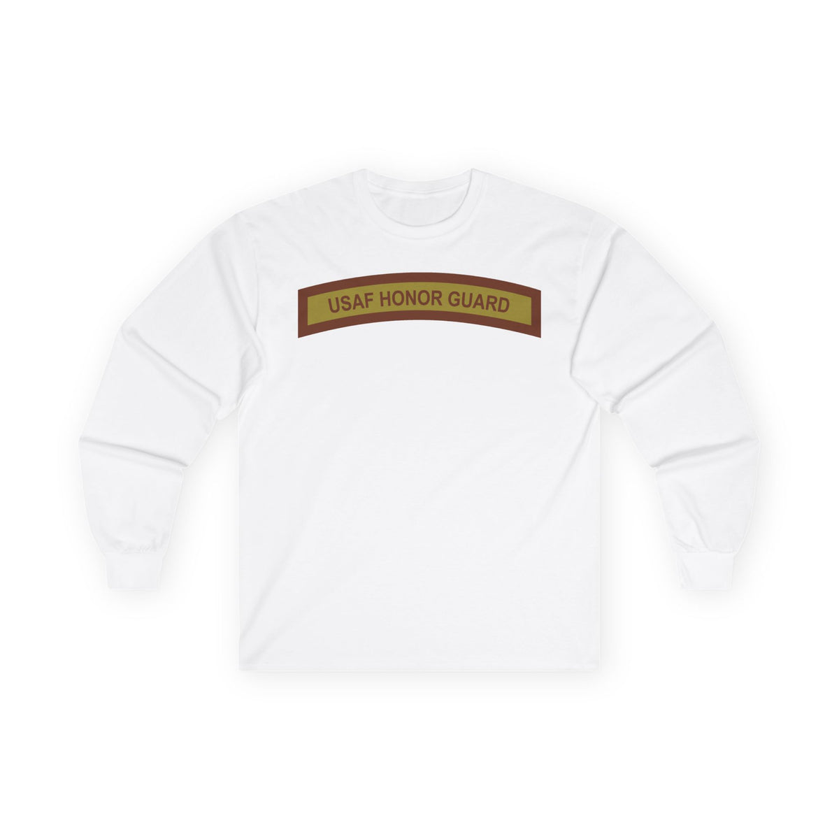 Unisex Ultra Cotton Long Sleeve Tee - USAF - Honor Guard Tab