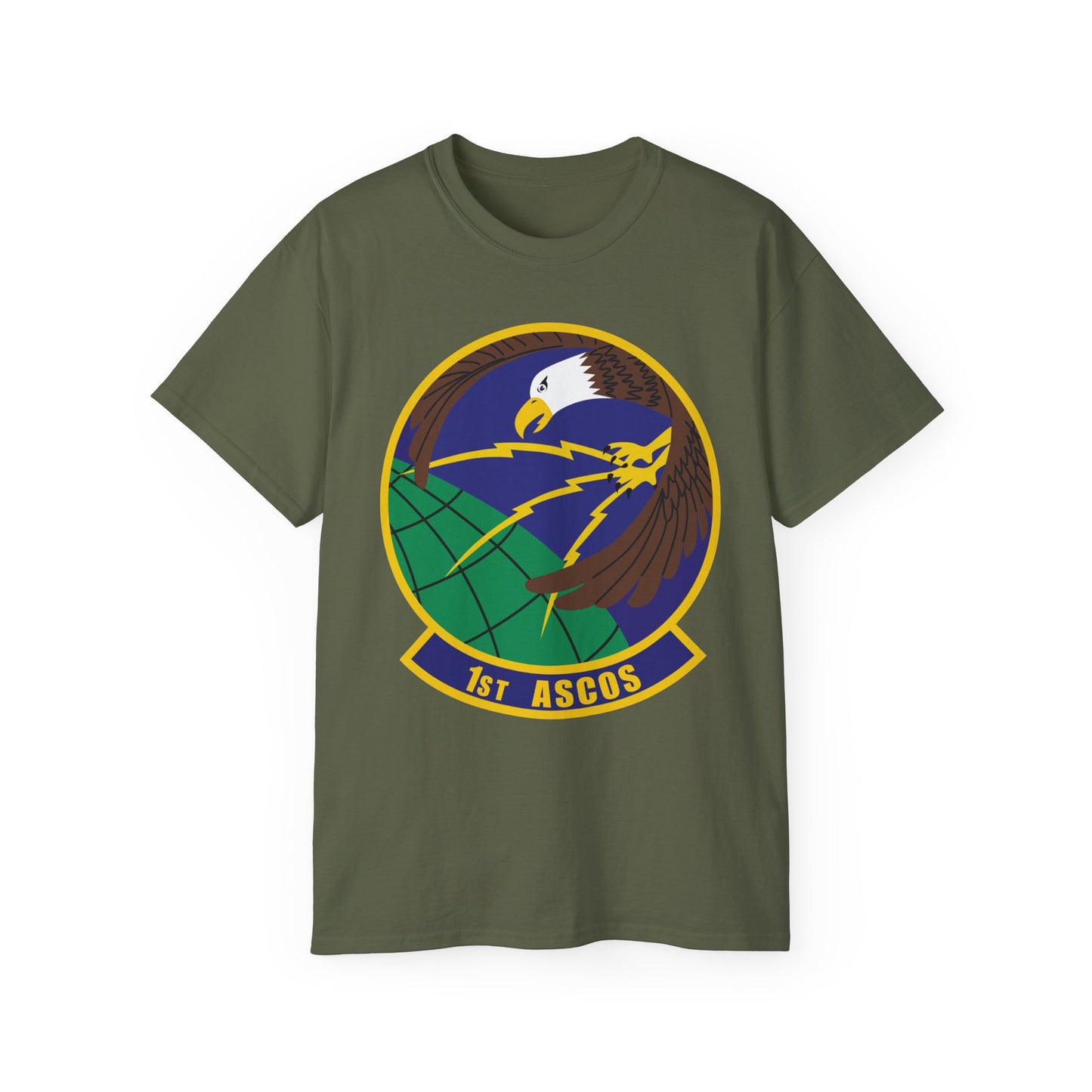 Unisex Ultra Cotton Tee - USAF - 1st Air & Space Communications Operations Sq wo txt X 300