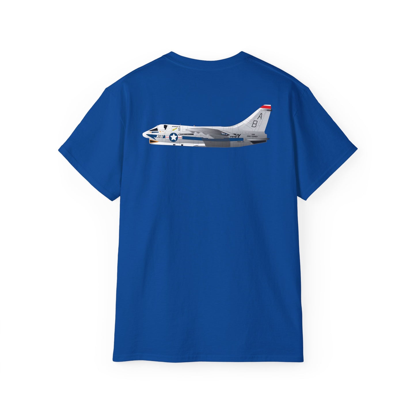 Unisex Ultra Cotton Tee - Aircraft - Navy - A-7B Corsair II - Side X 300
