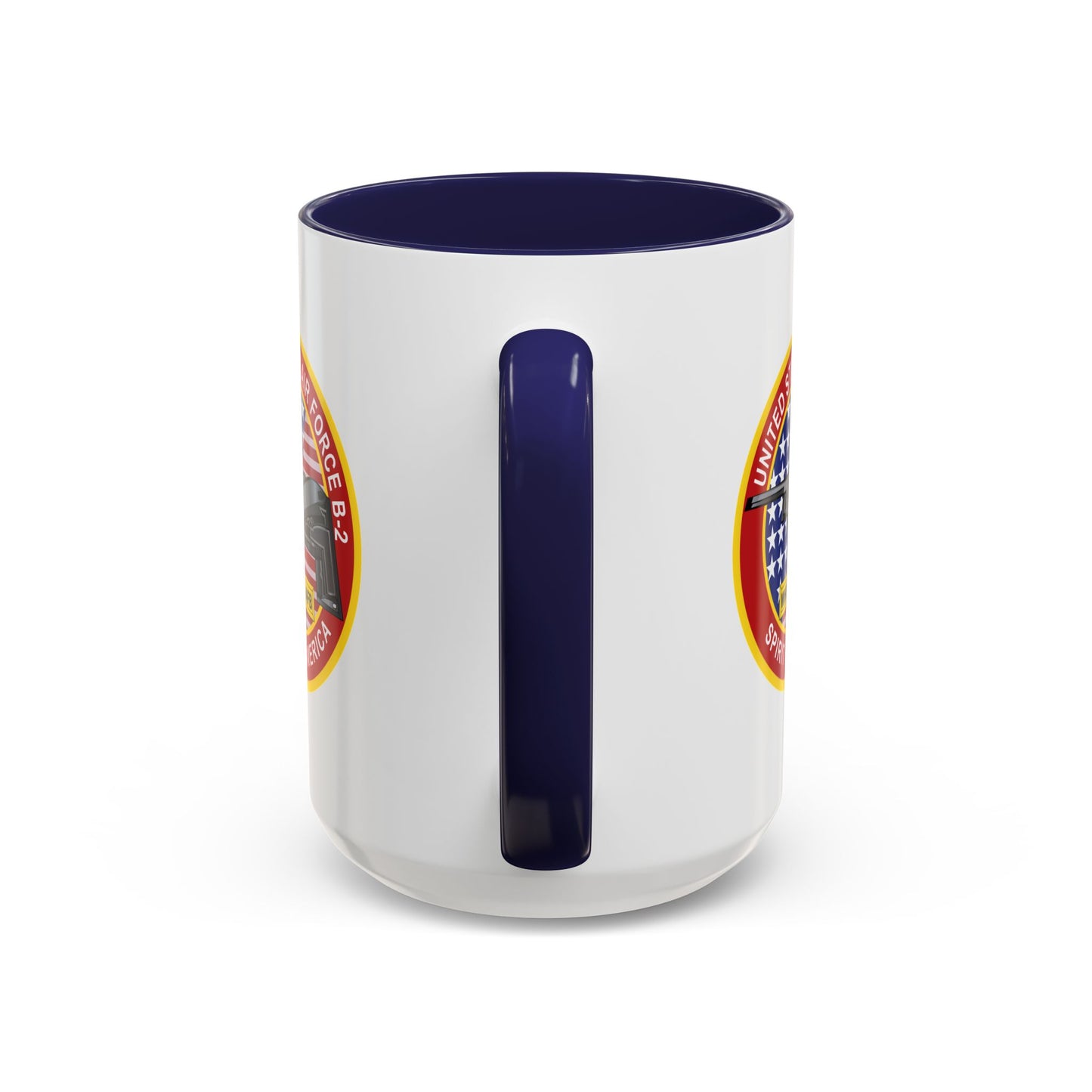 Accent Coffee Mug (11oz & 15oz) - USAF - B2 - Spirit - Stealth Bomber wo Txt