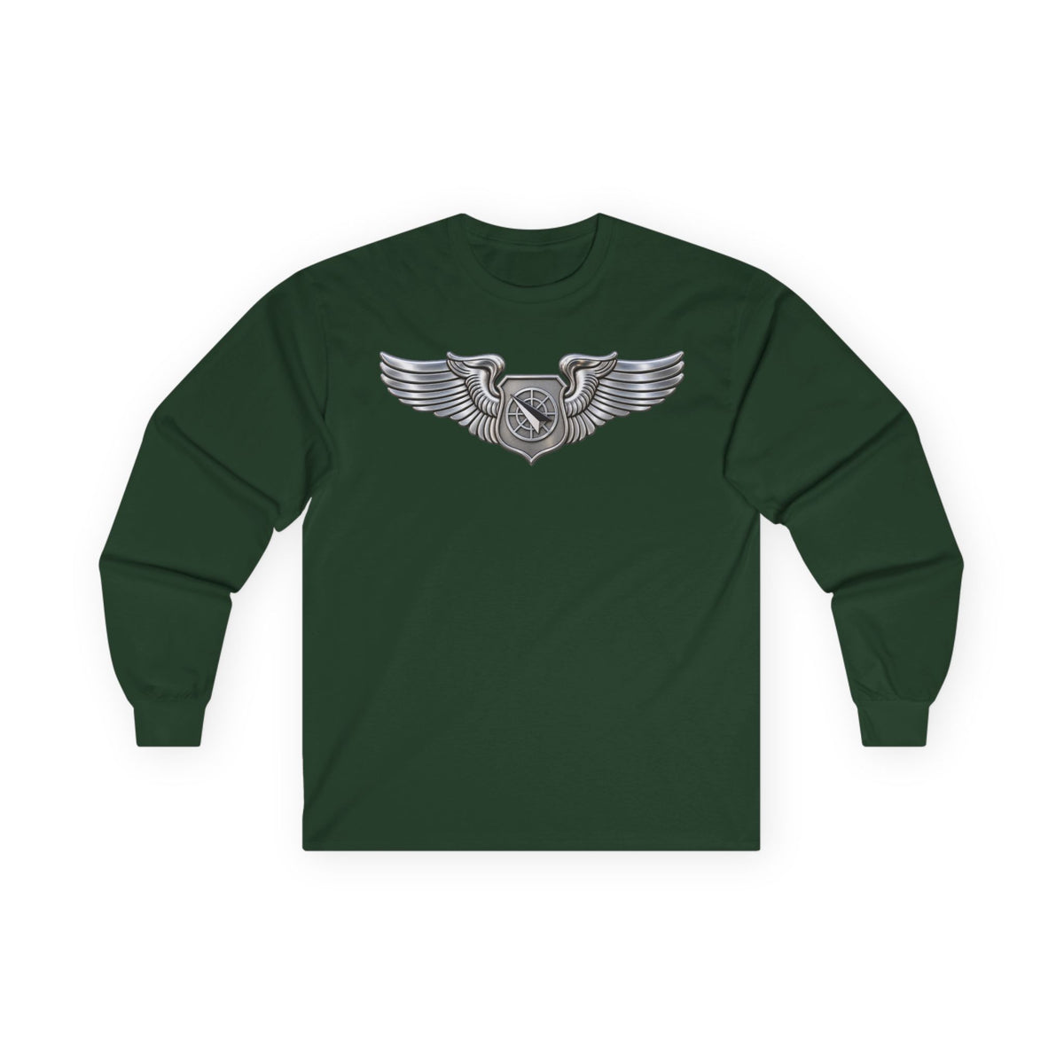 Unisex Ultra Cotton Long Sleeve Tee - USAF - Air Battle Manager Badge wo txt - 3D - Enhanced