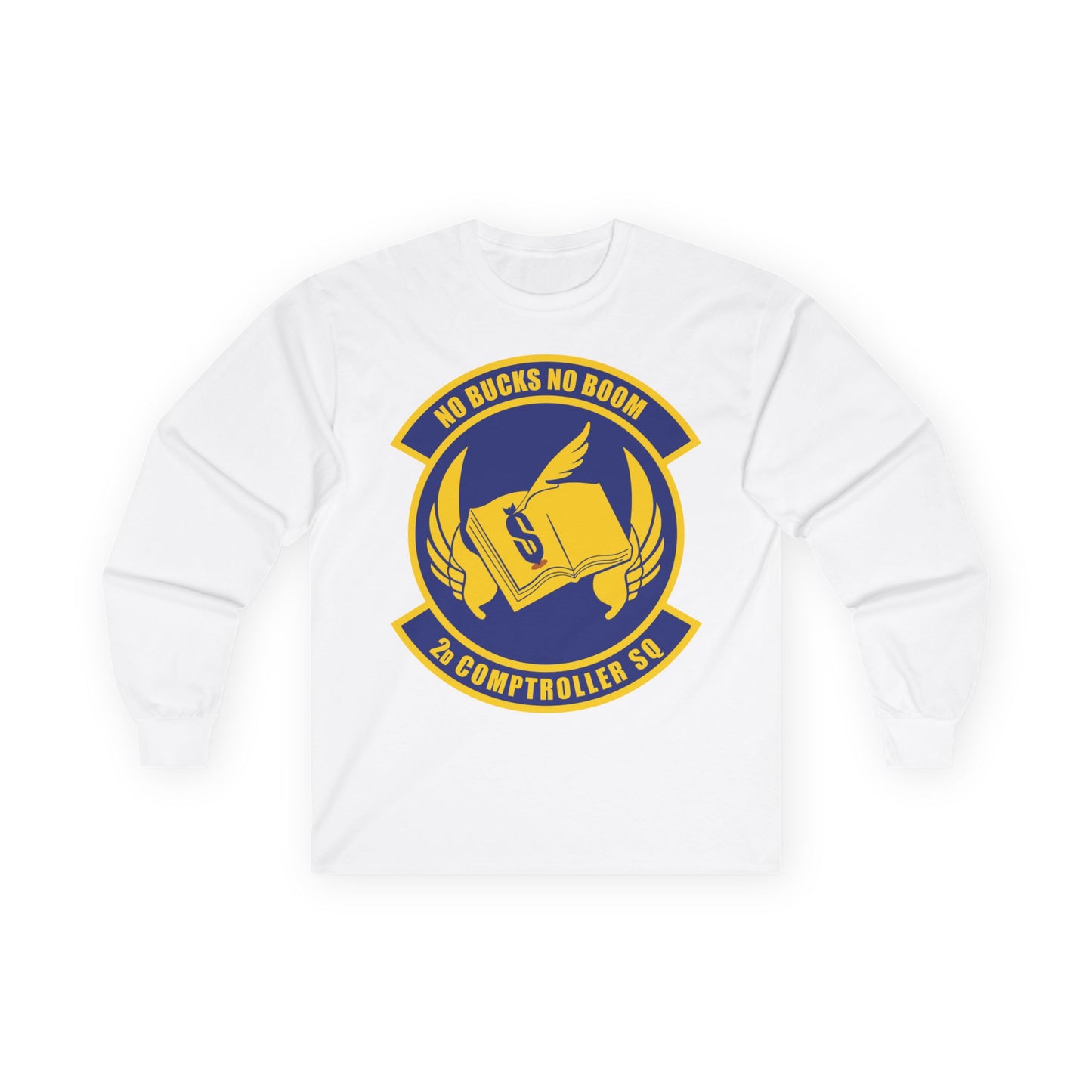Unisex Ultra Cotton Long Sleeve Tee - USAF - 2nd Comptroller Squadron wo txt