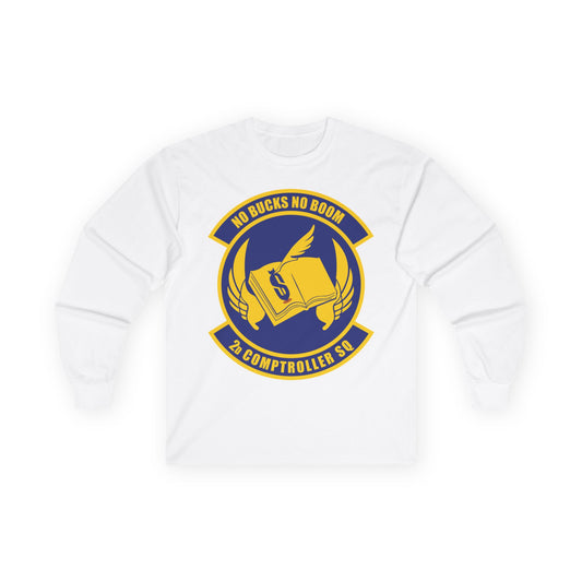 Unisex Ultra Cotton Long Sleeve Tee - USAF - 2nd Comptroller Squadron wo txt