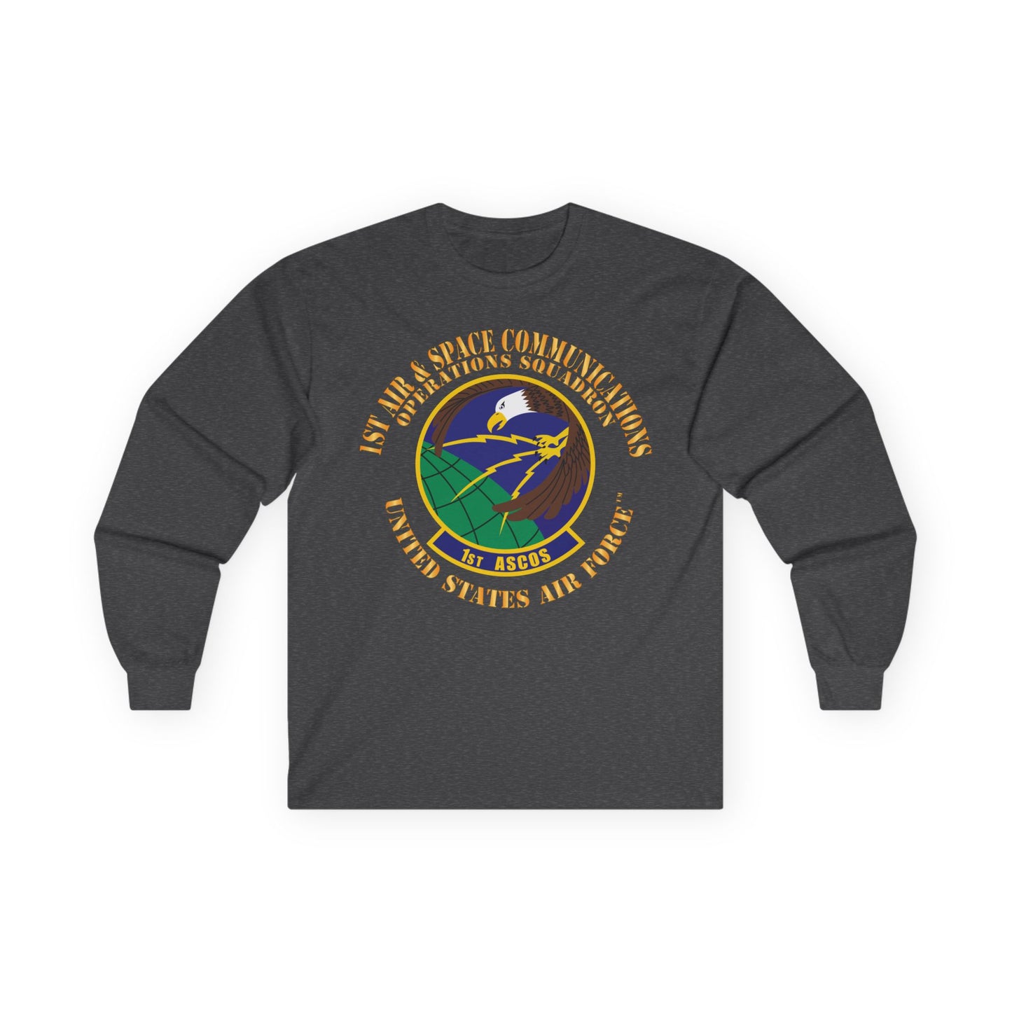 Unisex Ultra Cotton Long Sleeve Tee - USAF - 1st Air & Space Communications Operations Sq X 300
