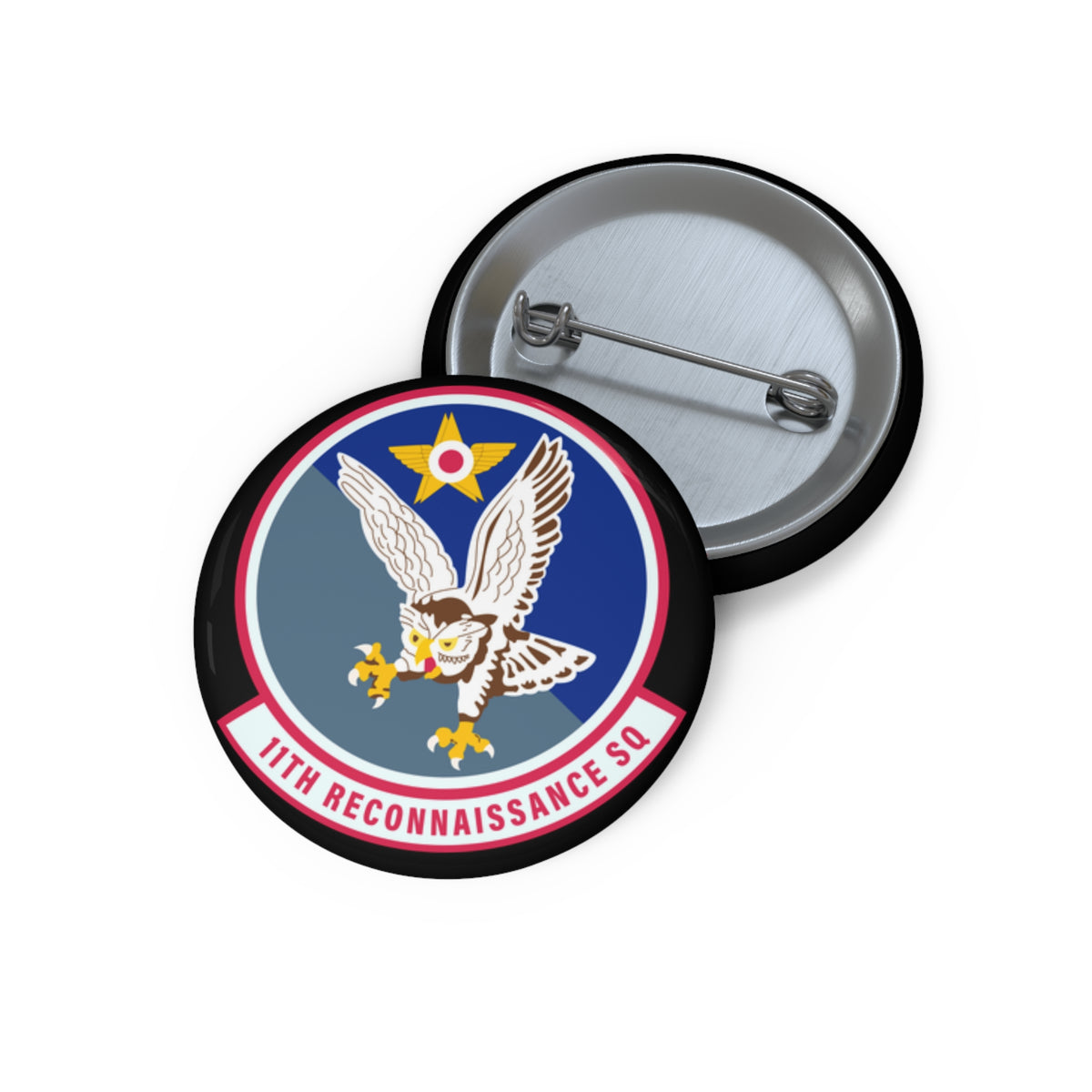 Custom Pin Button - USAF - 11th Attack Squadron wo txt
