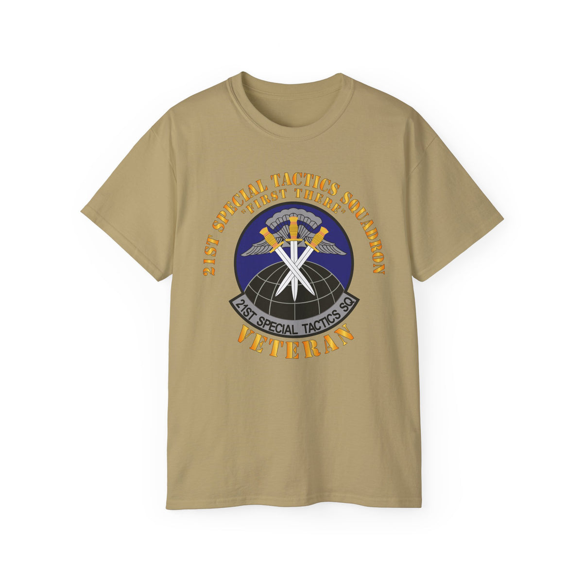 Unisex Ultra Cotton Tee - USAF - 21st Special Tactics Squadron - First There -Veteran