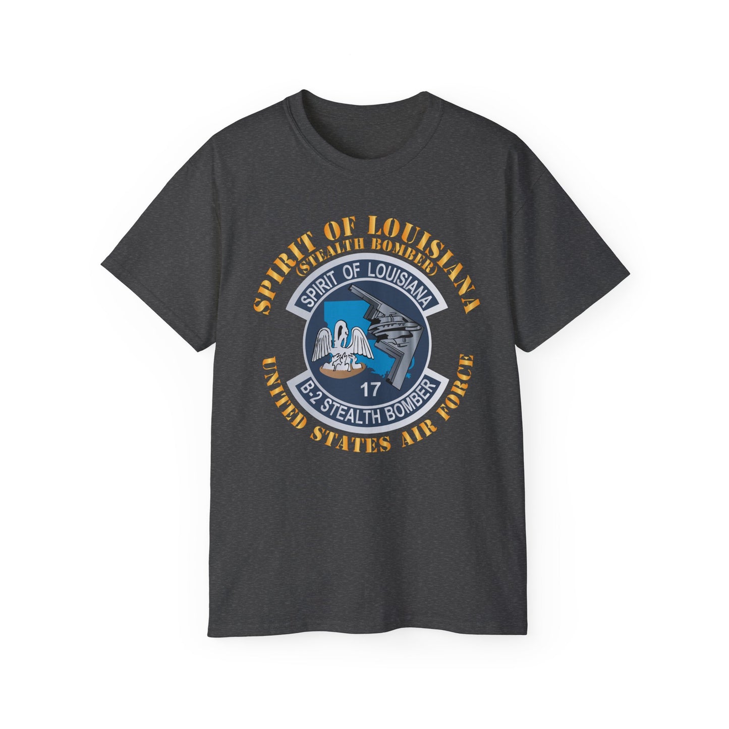 Unisex Ultra Cotton Tee - USAF - B2 - Spirit of Louisiana - Stealth Bomber X 300