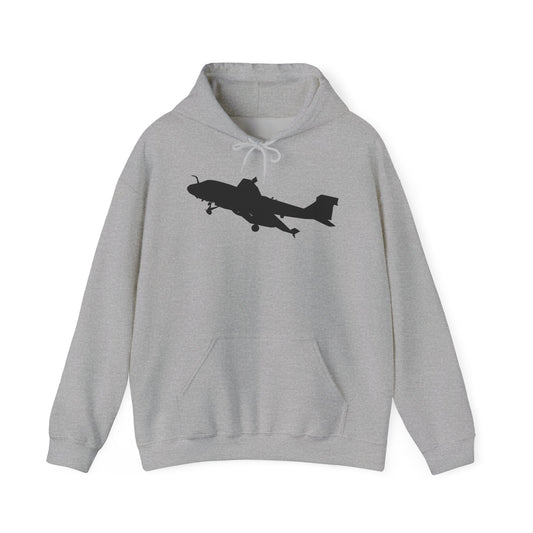 Unisex Heavy Blend Hooded Sweatshirt - Aircraft - Navy - A-6A Intruder - Silhouette X 300