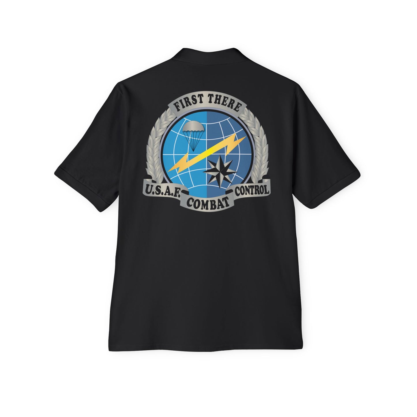 Men's Piqué Polo - USAF - Combat Controller Badge No Txt  X 300