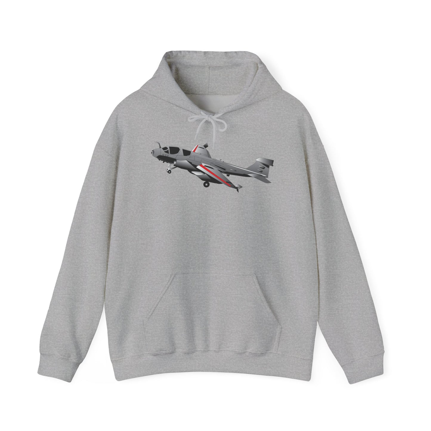 Unisex Heavy Blend Hooded Sweatshirt - Aircraft - Navy - A-6A Intruder X 300