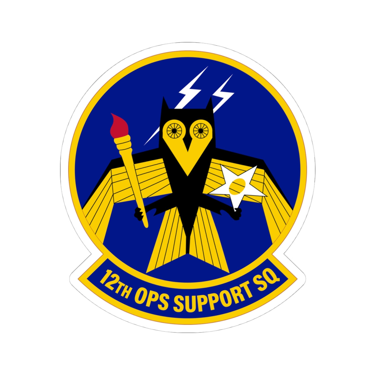 Kiss-Cut Stickers - USAF - 12th Operations Support Squadron wo txt