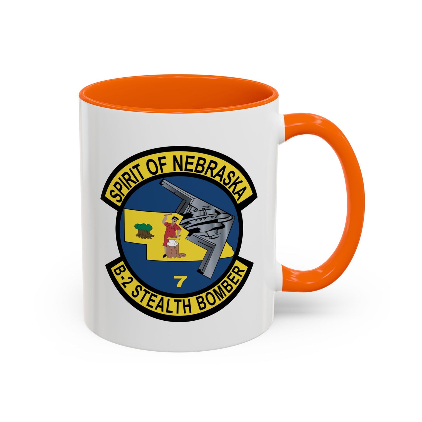 Accent Coffee Mug (11oz & 15oz) - USAF - B2 - Spirit of Nebraska - Stealth Bomber wo txt X 300