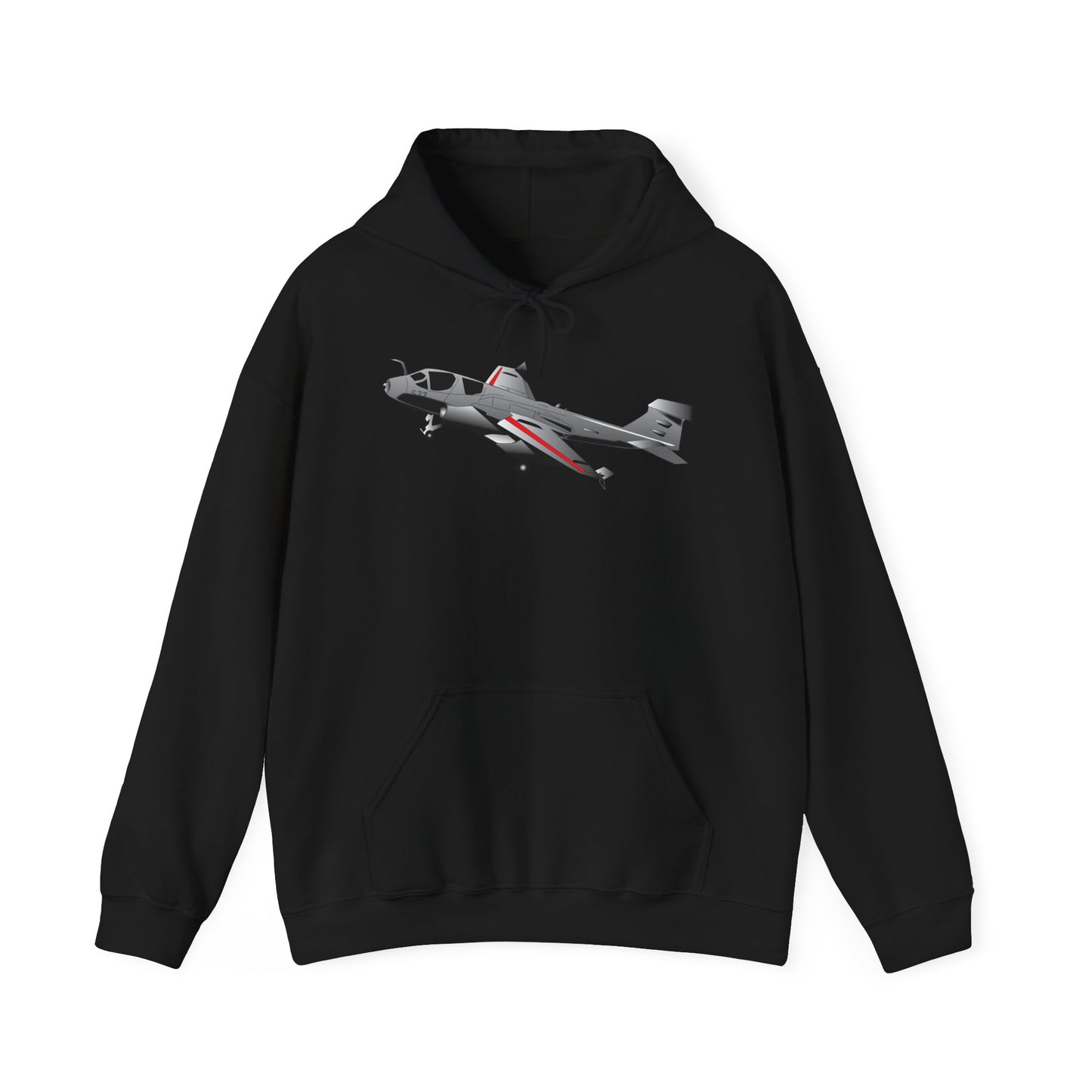 Unisex Heavy Blend Hooded Sweatshirt - Aircraft - Navy - A-6A Intruder X 300