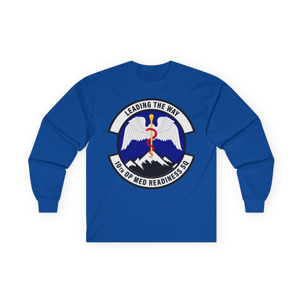Unisex Ultra Cotton Long Sleeve Tee - USAF - 10th Operational Medical Readiness Sq wo txt