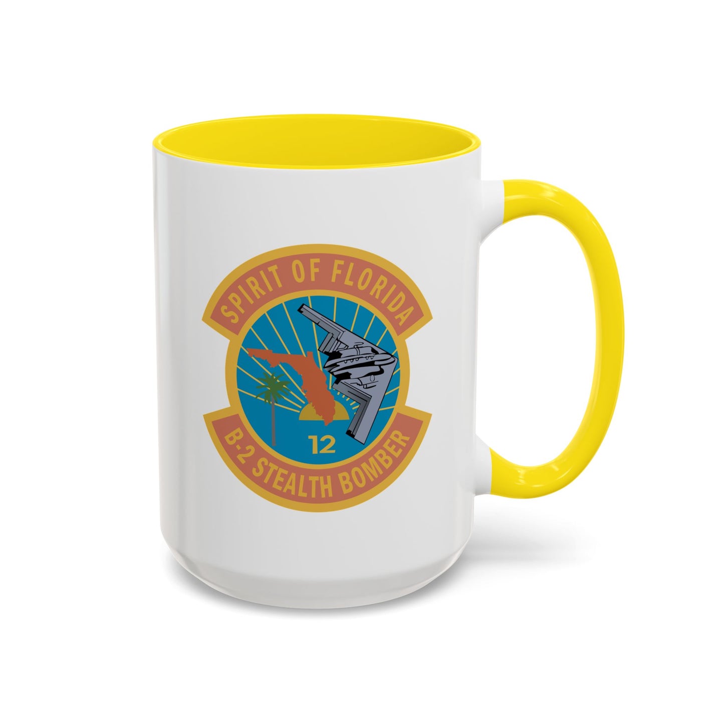 Accent Coffee Mug (11oz & 15oz) - USAF - B2 - Spirit of Florida - Stealth Bomber wo txt X 300