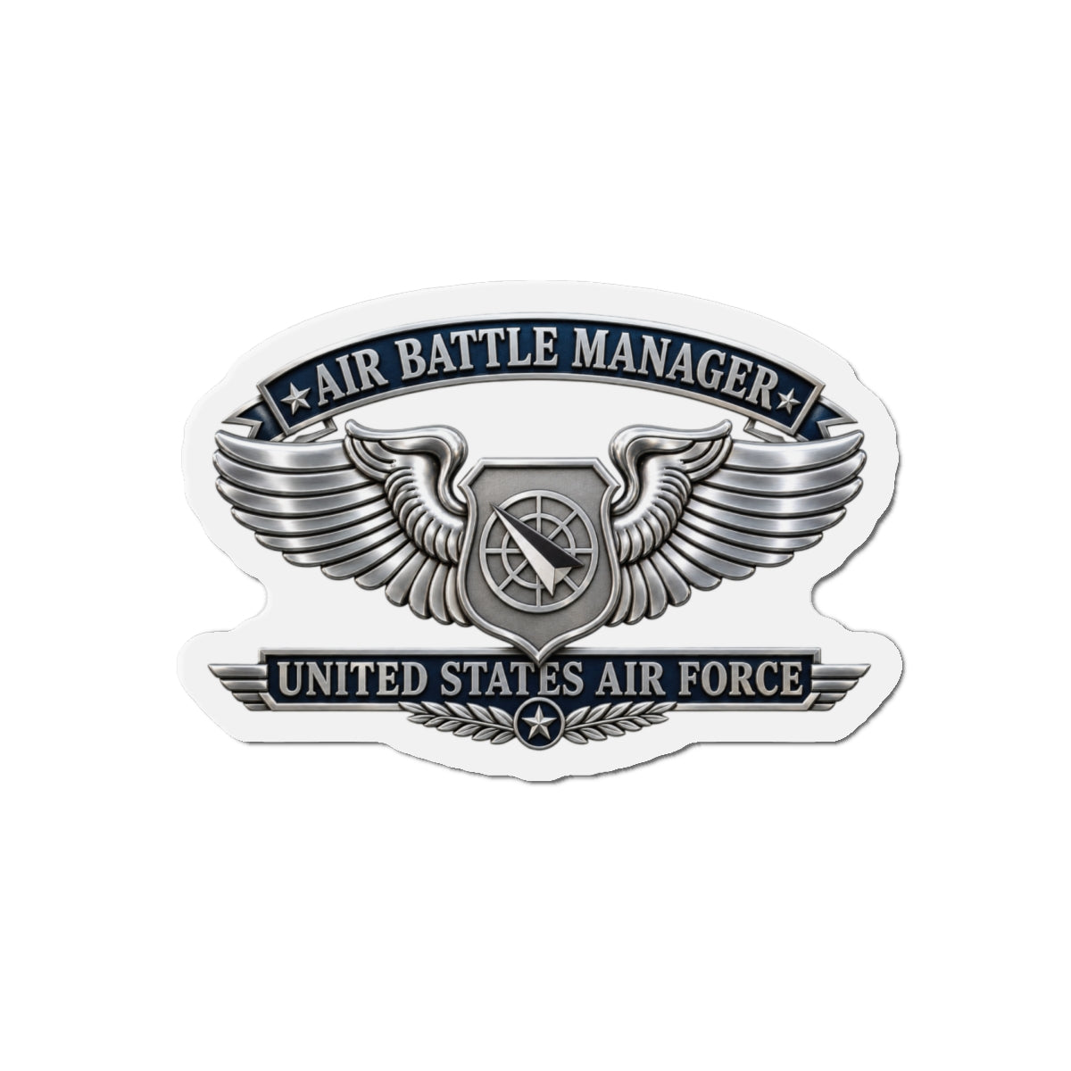 Die-Cut Magnet - USAF - Air Battle Manager Badge - United States Air Force- 3D - Enhanced