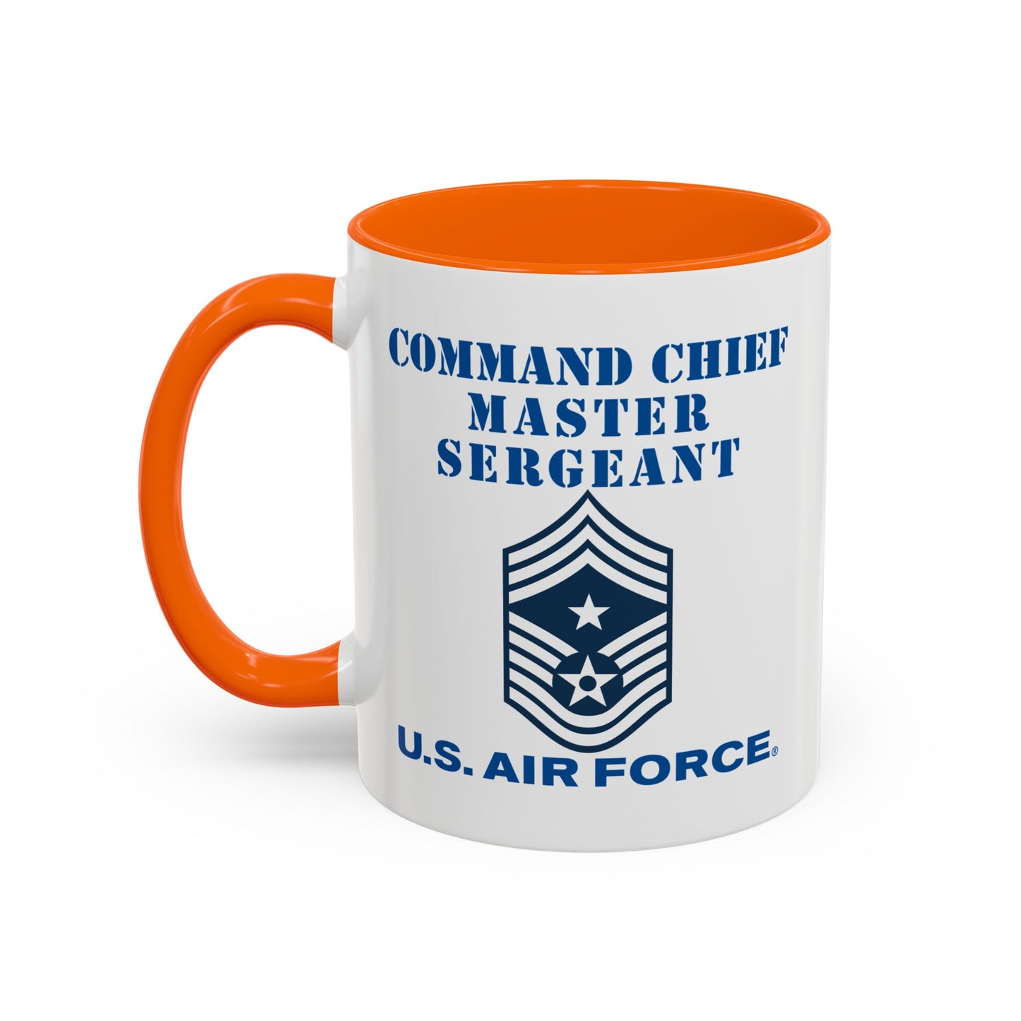 Accent Coffee Mug (11oz & 15oz) - USAF - Command Chief Master Sergeant (E9c) - 2020 - US Air Force w Text X 300