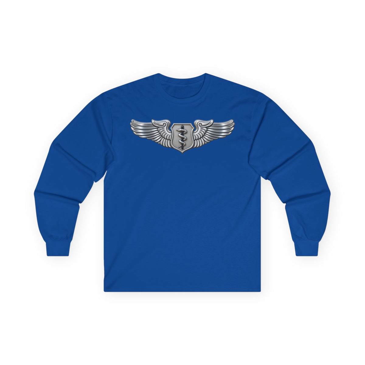 Unisex Ultra Cotton Long Sleeve Tee - USAF - Flight Surgeon Badge wo txt - 3D - Enhanced