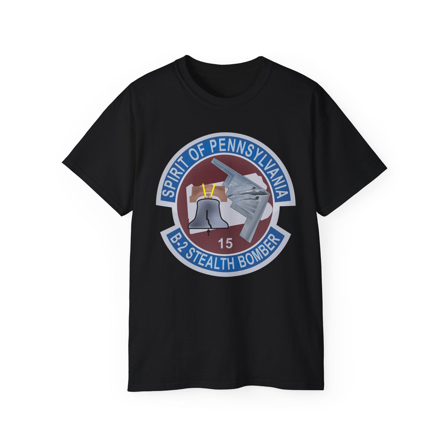 Unisex Ultra Cotton Tee - USAF - B2 - Spirit of Pennsylvania Stealth Bomber wo Txt X 300