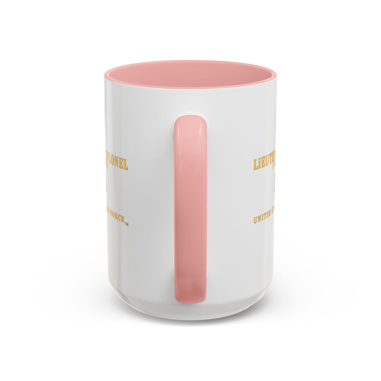 Accent Coffee Mug (11oz & 15oz) - USAF - Lieutenant Colonel - LTC - Veteran - Flat - TM X 300