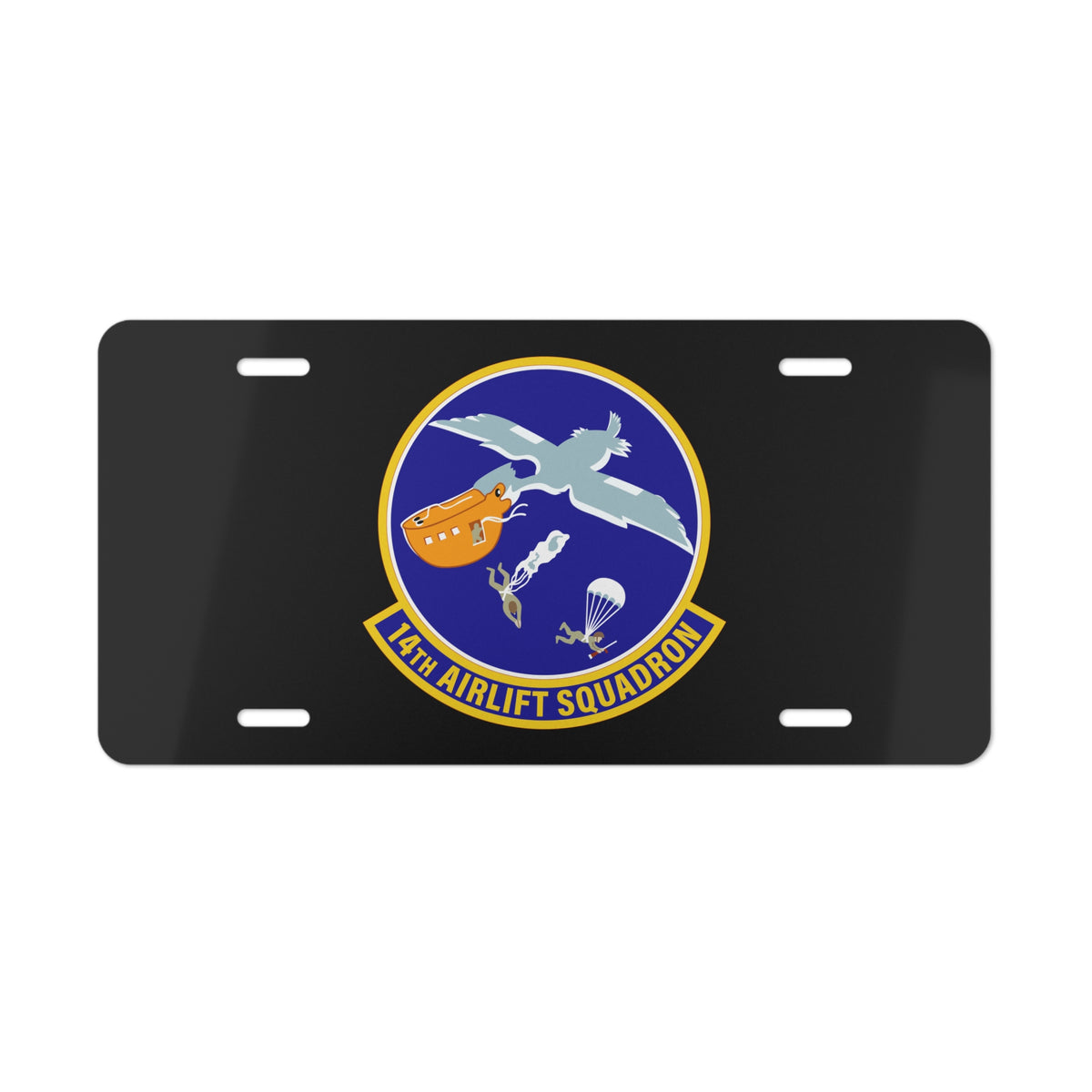 License Plate - USAF - 14th Airlift Squadron wo txt