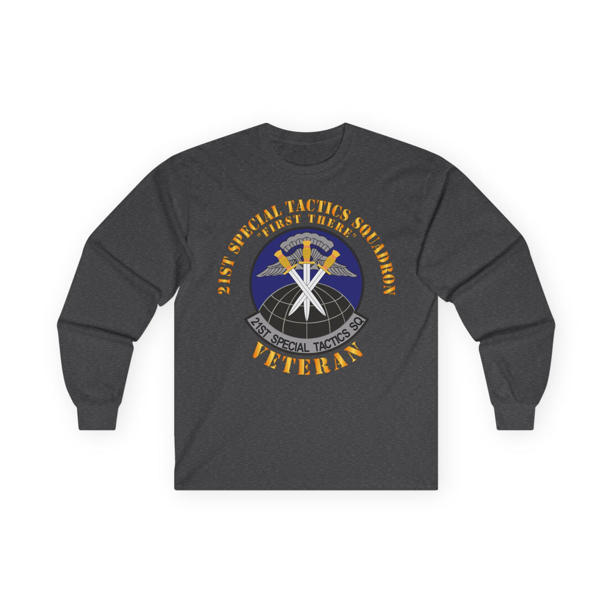 Unisex Ultra Cotton Long Sleeve Tee - USAF - 21st Special Tactics Squadron - First There -Veteran