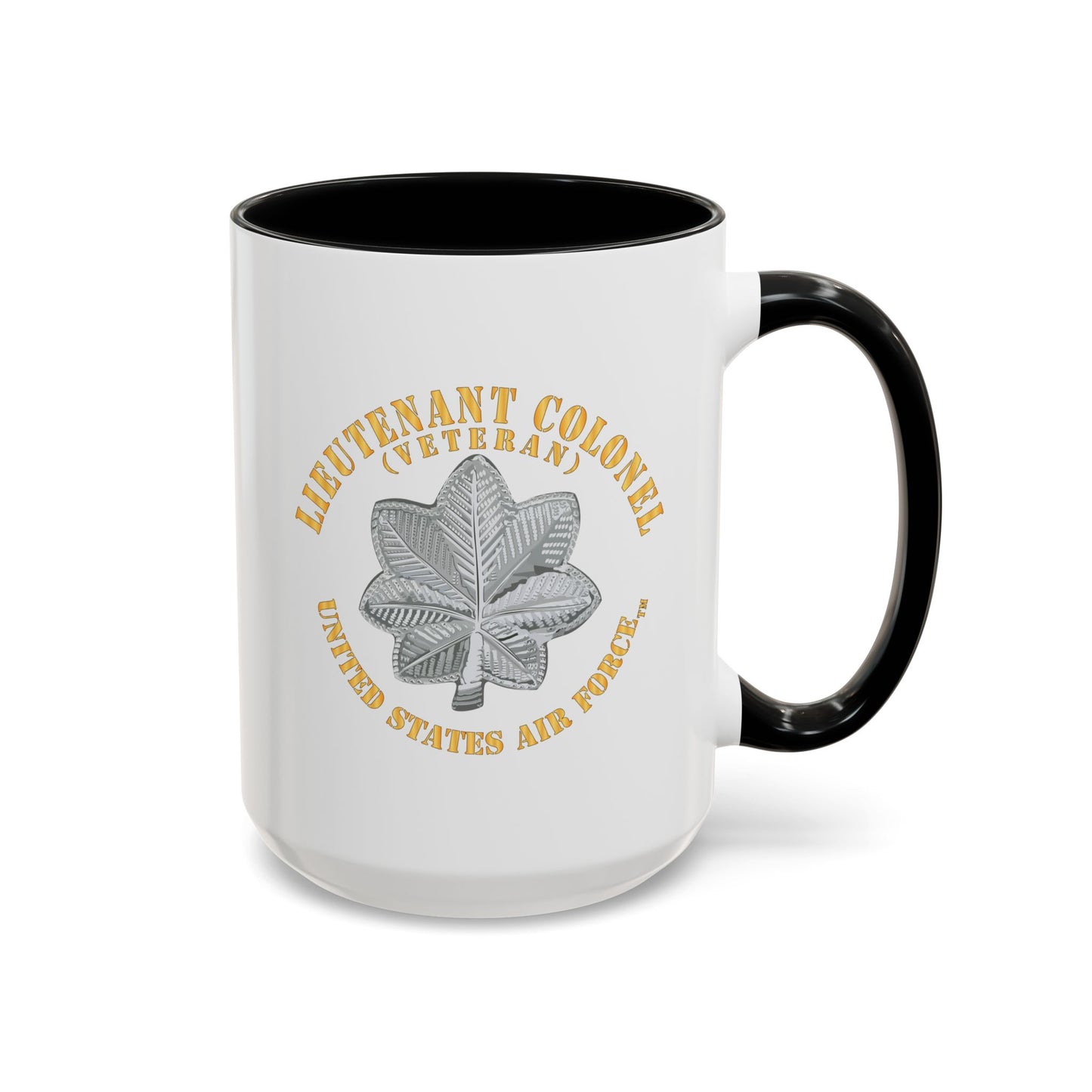 Accent Coffee Mug (11oz & 15oz) - USAF - Lieutenant Colonel - LTC - Veteran - TM X 300