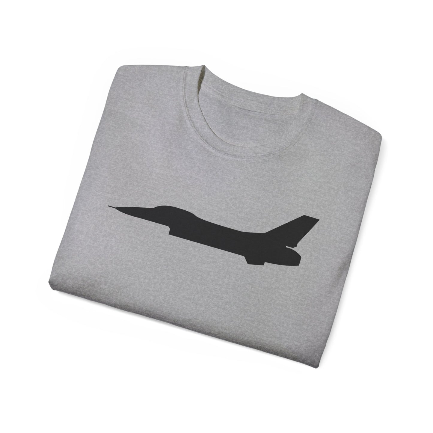 Unisex Ultra Cotton Tee - Aircraft - F-16 - Side - Black - wo Txt X 300