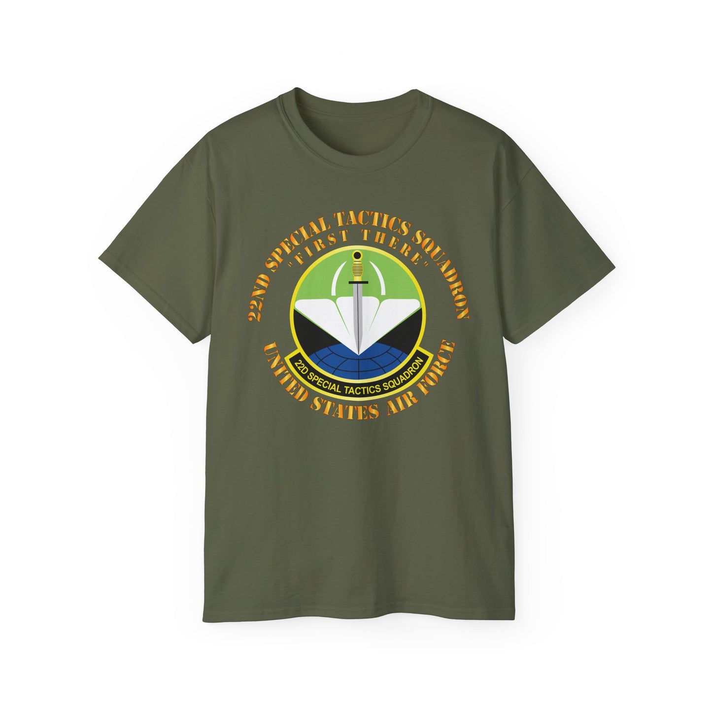 Unisex Ultra Cotton Tee - USAF - 22nd Special Tactics Squadron - First There X 300