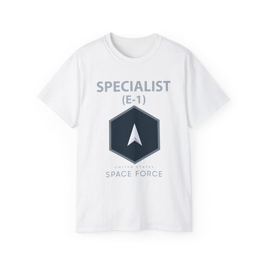 Unisex Ultra Cotton Tee - USSF - E1 Specialist - US Space Force X 300