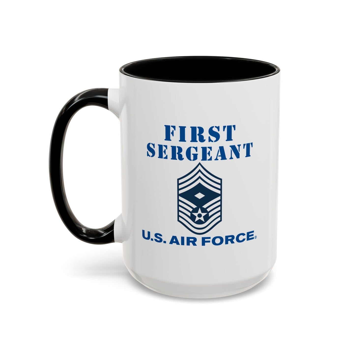 Accent Coffee Mug (11oz & 15oz) - USAF - First Sergeant (E9b) - 2020 - US Air Force w Text X 300