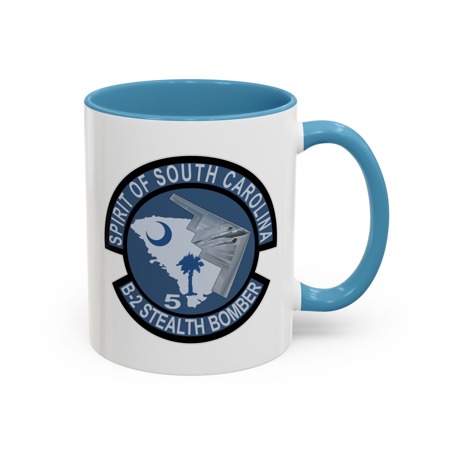 Accent Coffee Mug (11oz & 15oz) - USAF - B2 - Spirit of South Carolina Stealth Bomber wo Txt X 300