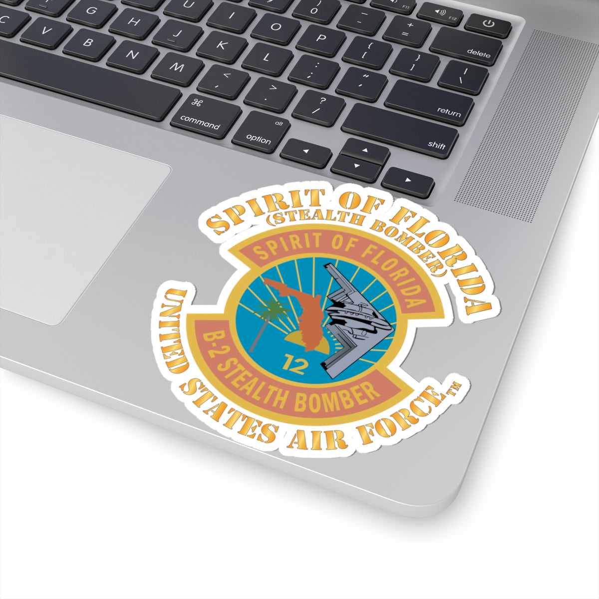 Kiss-Cut Stickers - USAF - B2 - Spirit of Florida - Stealth Bomber X 300