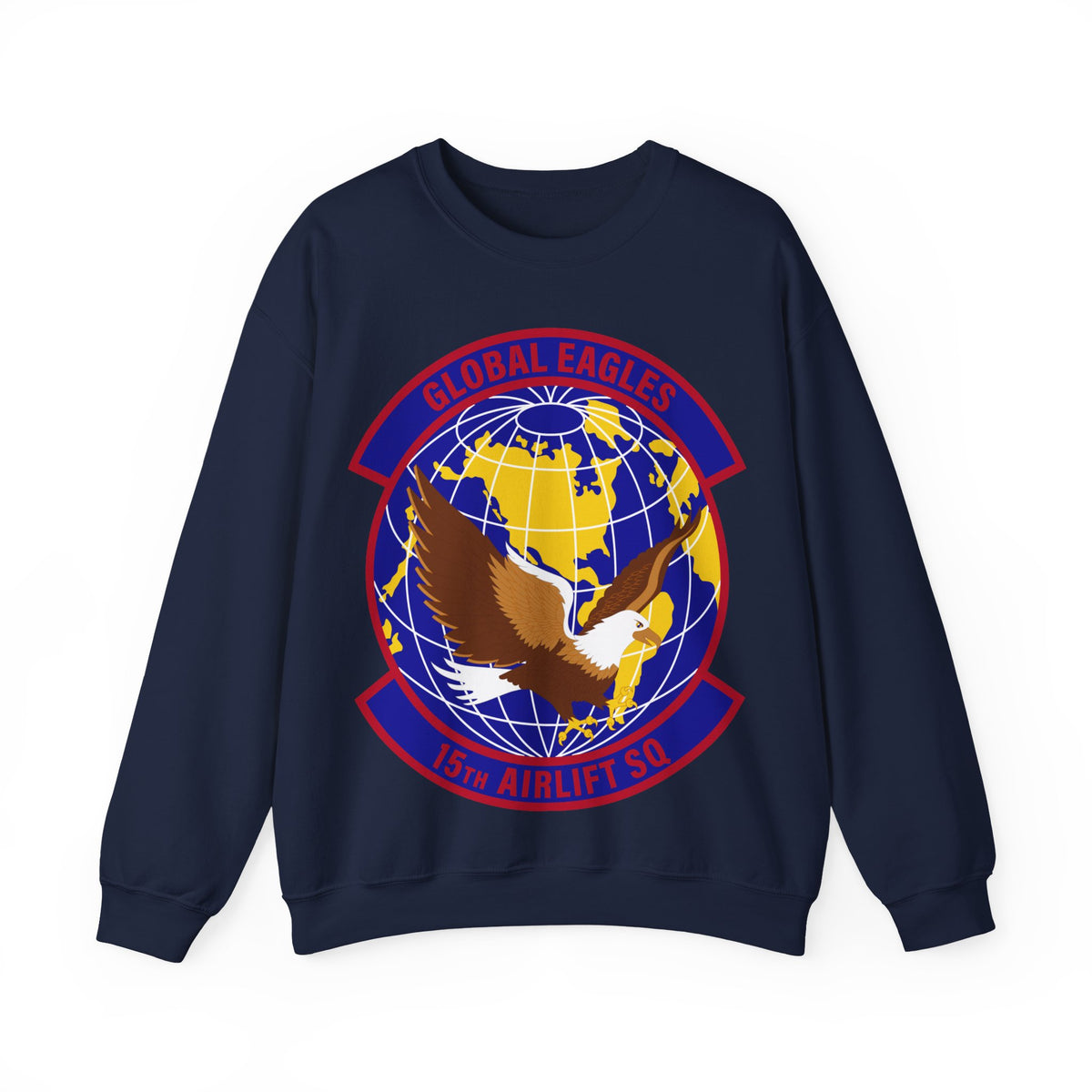 Crewneck Sweatshirt - USAF - 15th Airlift Squadron wo txt