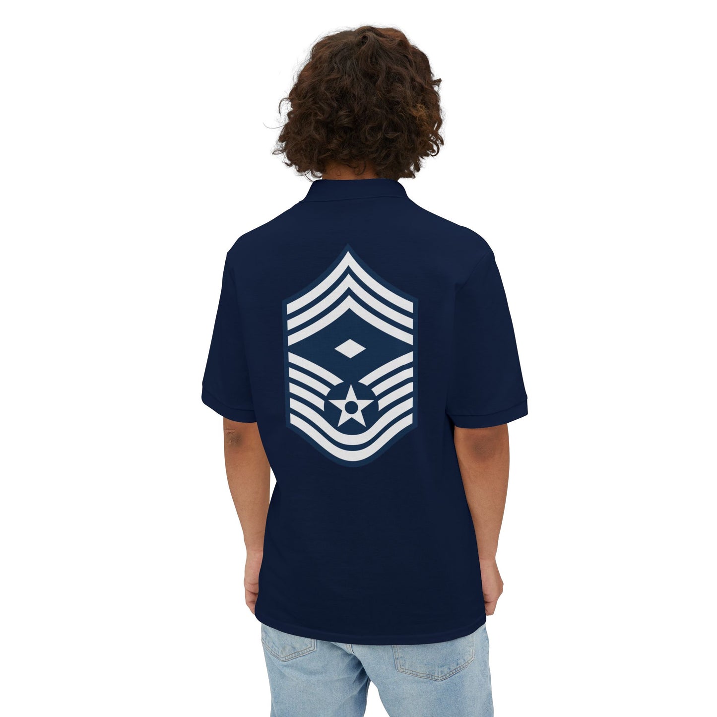Men's Piqué Polo - USAF - First Sergeant (E9b) - 2020