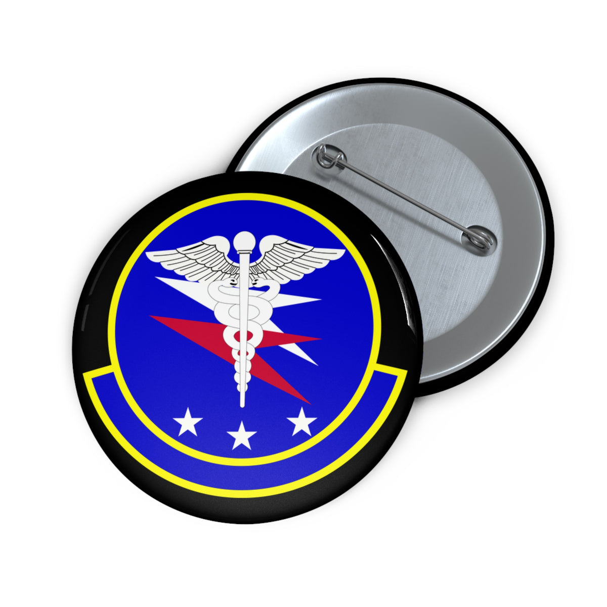 Custom Pin Button - USAF - 14th Operational Medical Readiness Squadron wo txt
