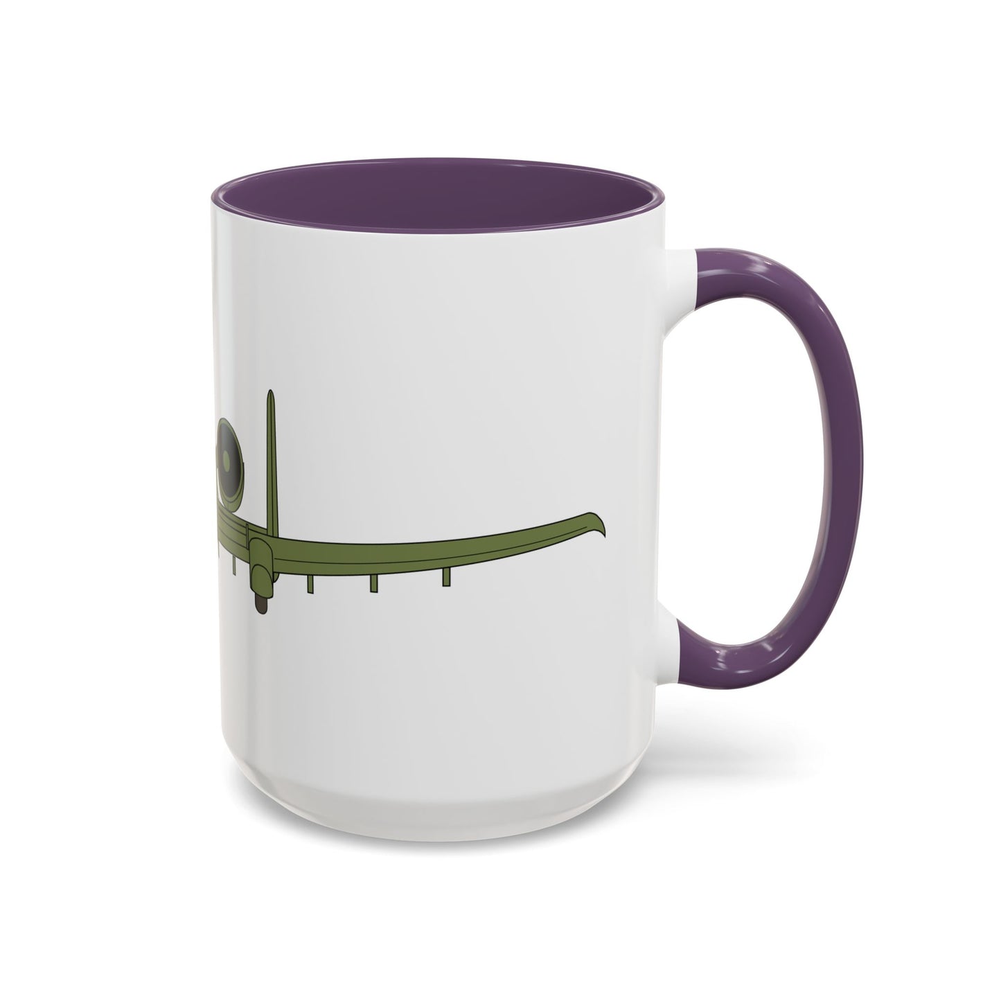 Accent Coffee Mug (11oz & 15oz) - Aircraft - USAF - A-10 Thunderbolt II - Front X 300
