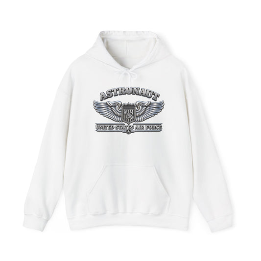 Unisex Heavy Blend Hooded Sweatshirt - USAF - Basic Astronaut Badge - United States Air Force - 3D - Enhanced