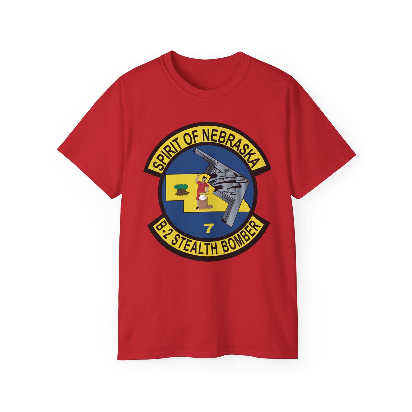 Unisex Ultra Cotton Tee - USAF - B2 - Spirit of Nebraska - Stealth Bomber wo txt X 300