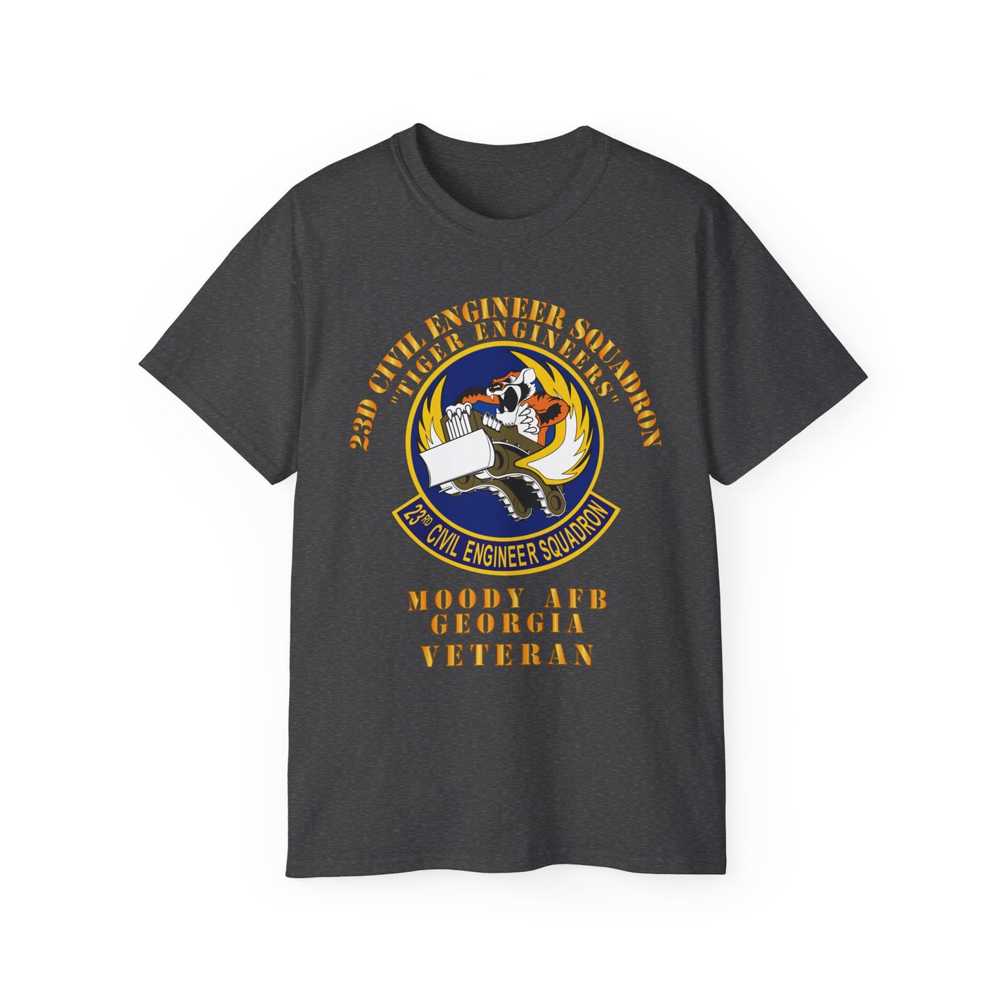 Unisex Ultra Cotton Tee - USAF - 23d Civil Engineer Squadron - Tiger Engineers - Moody AFB, GA